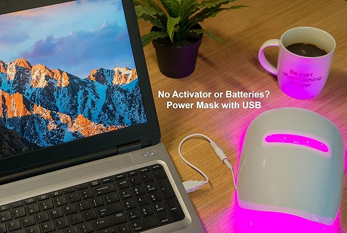 Unlimited Light Therapy Acne Mask Activator Reusable Device with Unrestricted Count (Rechargeable) by Liihot