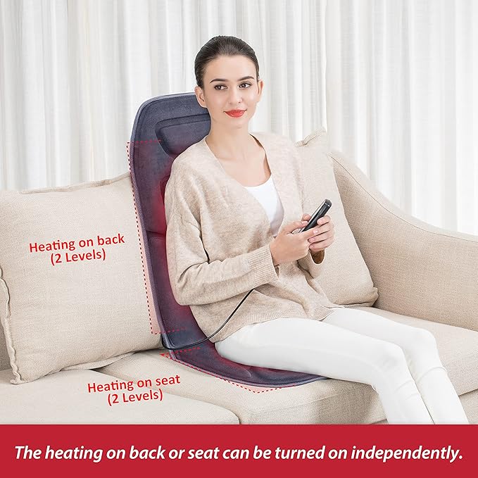 COMFIER Back Massager with Heat &amp Upgrade Foot Massager