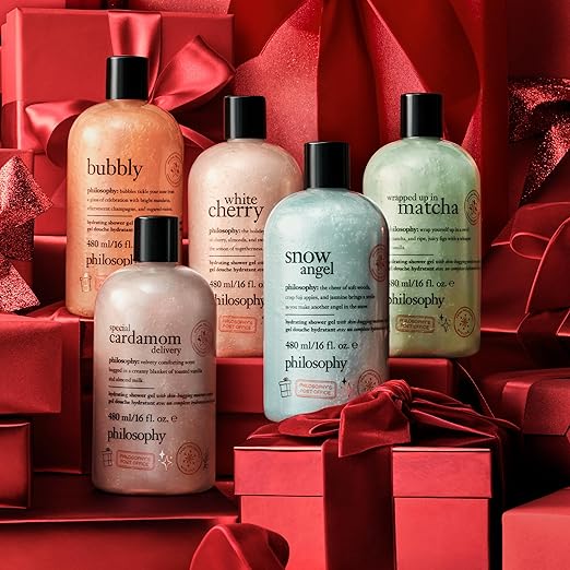 philosophy scent-sational hydrating bath &amp shower gels - efficiently cleanses soothes &amp comforts dry skin - vegan &amp cruelty free formula