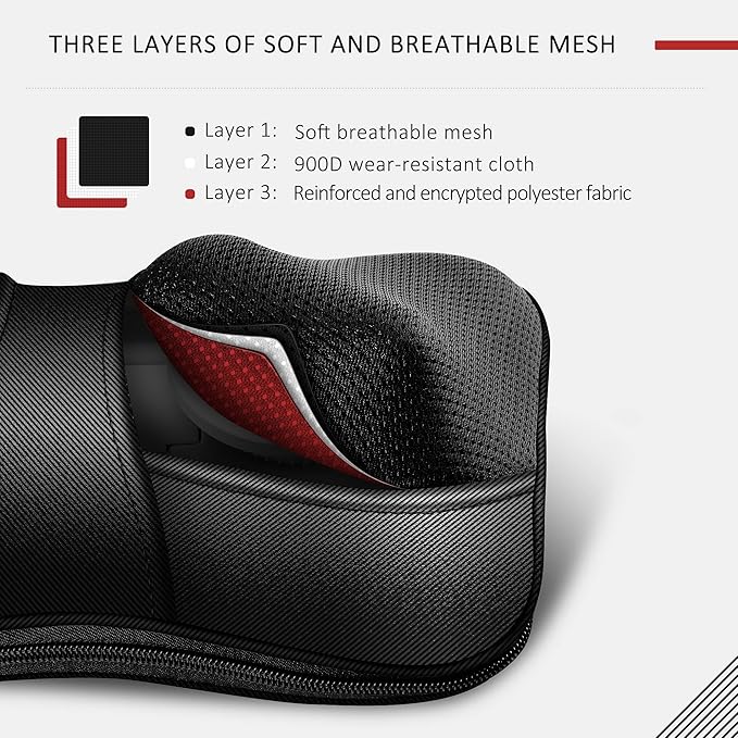 VIKTOR JURGEN Mothers Day Back Massager Kneading for Neck Shoulder and Foot Shiatsu Massage Pillow with Heat Relaxation Gifts for Women/Men/Dad/Mom/Christmas/Fathers Day