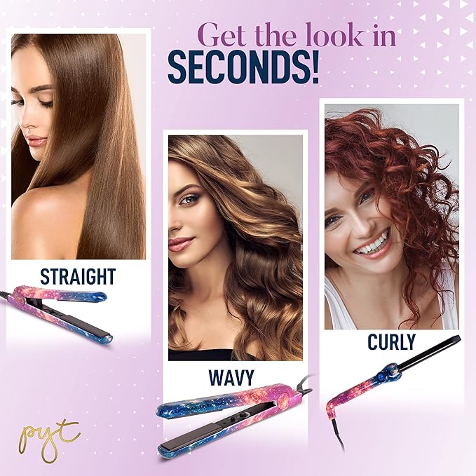 PYT Lola Tool Kit 1.25 Flat Iron 1 Curling Wand 19 mm 1 Mini Hair Straightener