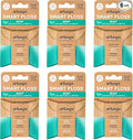 drTung's Smart Floss Mint for Teeth - Natural Expanding Dental Floss Gentle on Tooth &amp Gums Expands &amp Glides PTFE &amp PFAS Free Certified Organic Mint Essential Oils - Pack of 6