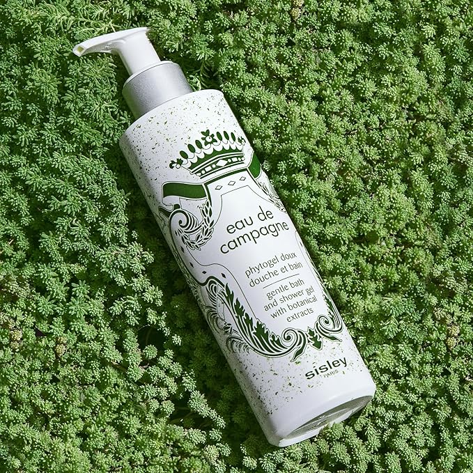 Sisley Paris Eau de Campagne Bath and Shower Gel - 250 mL - Gentle Creamy Foaming Body Cleanser with Botanical Extracts