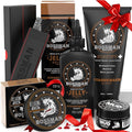 Bossman Complete Beard Kit – Men's Beard Oil Jelly Fortifying Shower Conditioner Balm Mustache Wax &amp Comb – Beard Softener &amp Grooming Care – Men Gift Set (Stagecoach Scented)