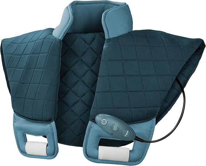 Wahl Heated Massage Wrap-Relief to Relax Neck/Upper Back and Shoulder Pain 97792 Heating Pad and Massager for Neck Back and Shoulders