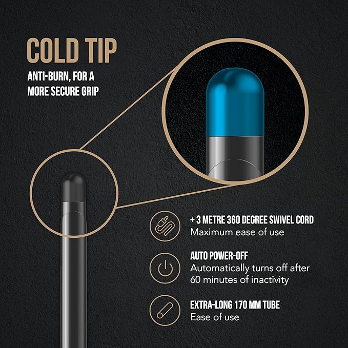 GA.MA Salon Curl Silk Chrome Titanium Curling Iron for Defined Curls 0.75 Inch Barrel Quick Adjustable Heat Anti-Frizz Dual Voltage Auto Shut-Off.