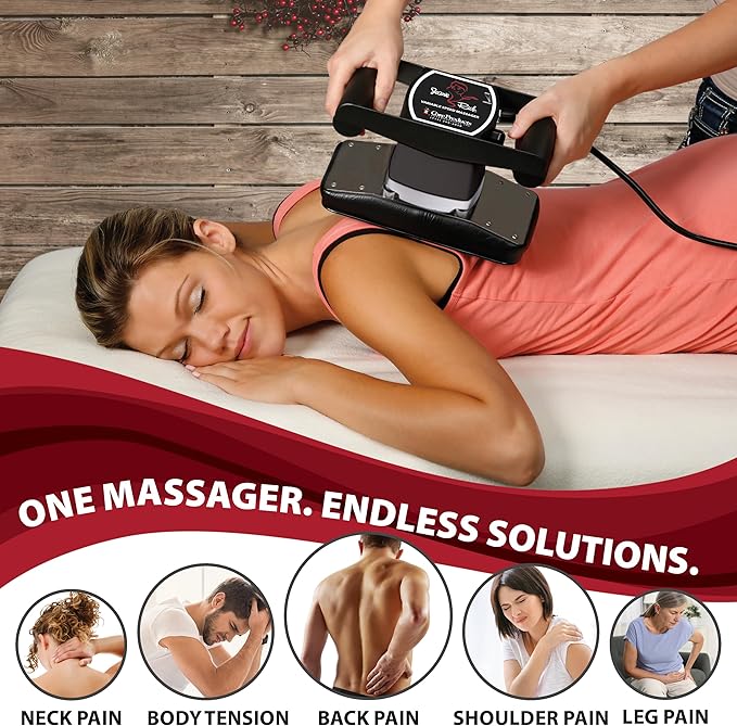 Core Products Jeanie Rub Variable Speed Massager Deep Tissue Back Massager for Pain Relief Body Massager for Shoulder Massage Lumbar Neck Lower Back &amp Cellulite Massage