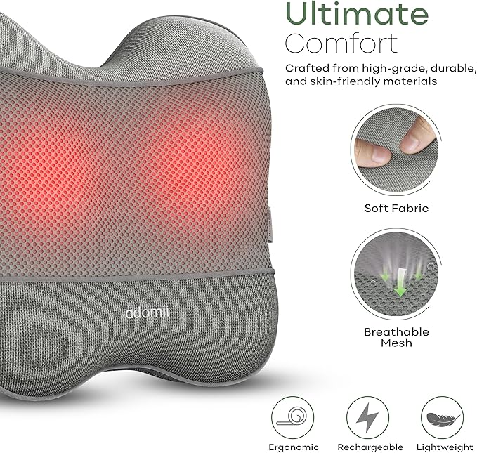 Hand Massager with Heat &amp Compression &amp Electric Shiatsu Neck and Back Massager