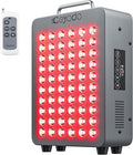 Red Light Therapy for Body 4 Chip LED Light Therapy Panel with Near-Infrared Light 630nm 660nm 850nm 940nm 138W High Power 60 LED Red Infrared Light Device Includes Hanging Kit &amp HandleGrey