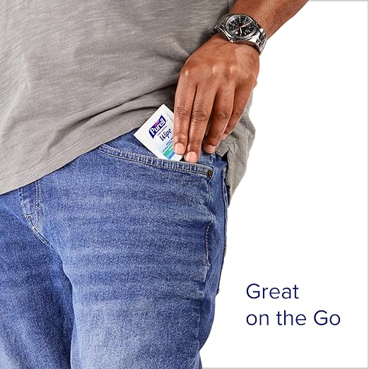 PURELL Hand Sanitizing Wipes Alcohol Formula Fragrance Free 1000 Individually Wrapped Packets - 9021-1M