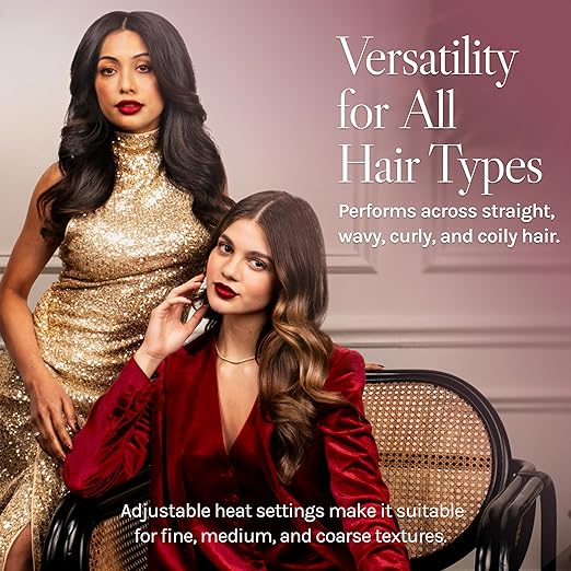 Bio Ionic Long Barrel Curling Iron with Moisture Heat Technology &amp NanoIonic MX Versatile Curling Wand - Multiple Barrel Sizes for Tight Classic Loose &amp Soft Curls
