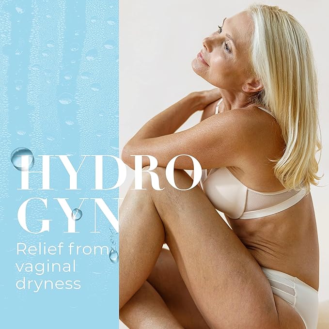 Hydro Gyn Vaginal Moisturizer Pills | Slippery Elm for Women Formulated to Support Healthy Moisture Mood &amp Relaxation | Feminine Care Oral Capsules for Vaginal Dryness ph Balance 60 Capsules (2)