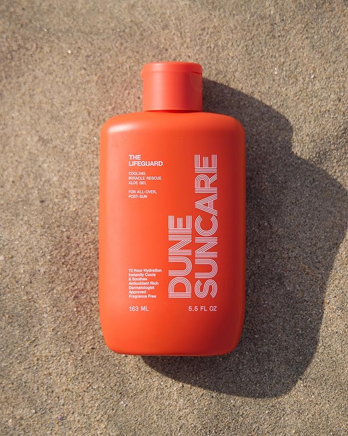 The Lifeguard Aloe Vera Sunburn Gel – After Sun Protection for Sunburn Relief with Minty Cooling – Fast-Absorbing Formula for Sun-Exposed Skin – Vegan Non-Sticky Hydrating Formula (5.5 Fl Oz)