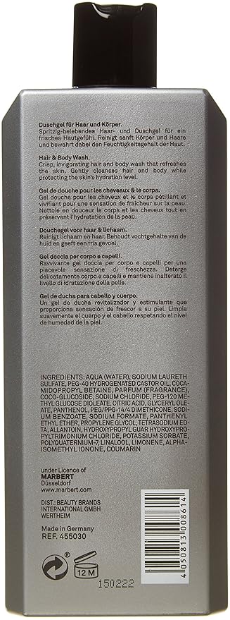 Marbert Classic Sport Hair and Body Wash for Men 400 ml by Marbert
