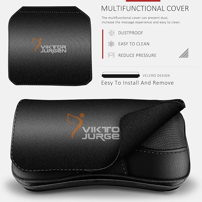 VIKTOR JURGEN Mothers Day Back Massager Kneading for Neck Shoulder and Foot Shiatsu Massage Pillow with Heat Relaxation Gifts for Women/Men/Dad/Mom/Christmas/Fathers Day