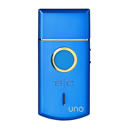 StyleCraft Uno Cordless Single Foil Shaver Mini Travel Size Portable Gold Titanium Premium Head Turbocharged Motor