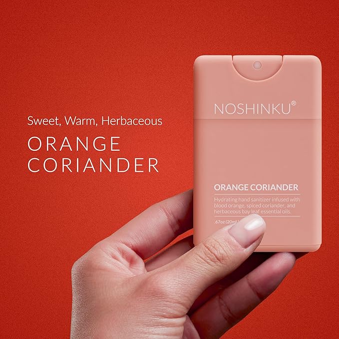 Noshinku - Refillable Hand Sanitizer Discovery 4-Pack Travel Size Spray with Hydrating Botanical Mist Natural Ingredients All Natural Fragrances Sugarcane Derived Alcohol No Parabens No Dyes