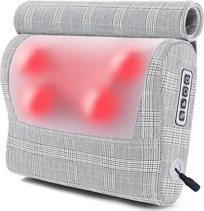 Electric Kneading Massage Pillow for BackShoulderFoot Muscle Pain ReliefChristmas Gifts for Women/Men