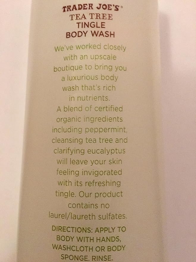 Trader Joes Spa Face Wash with Tea Tree Tingle Body Wash