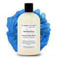 The Soap Exchange Body Wash - Barbershop Scent - Hand Crafted 12 fl oz / 354 ml Natural Artisan Liquid Soap for Hand Face &amp Body Shower Gel Cleanse Moisturize &amp Protect. Made in the USA.