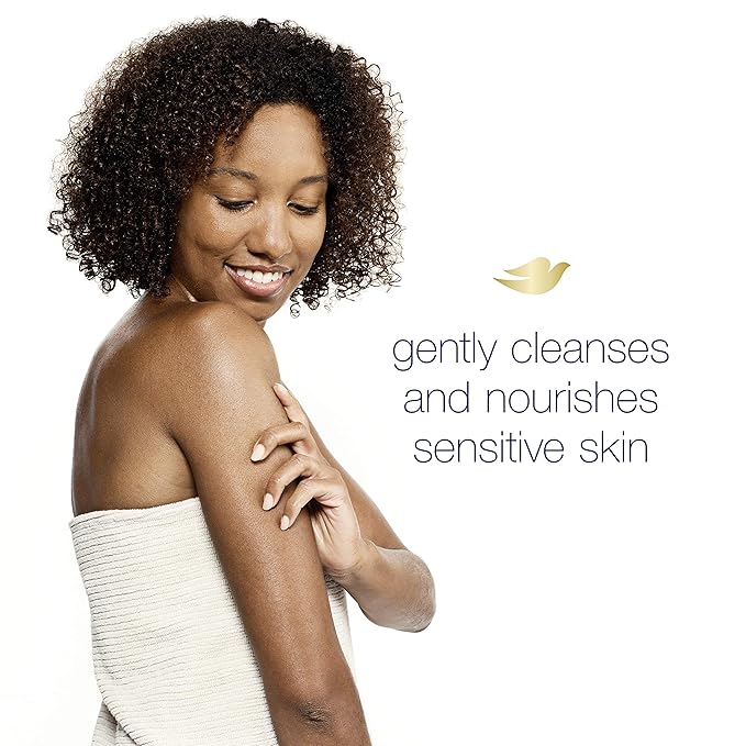 Dove Sulfate Free and Hypoallergenic Sensitive Skin Body Wash 22 Fl Oz (Pack of 4)
