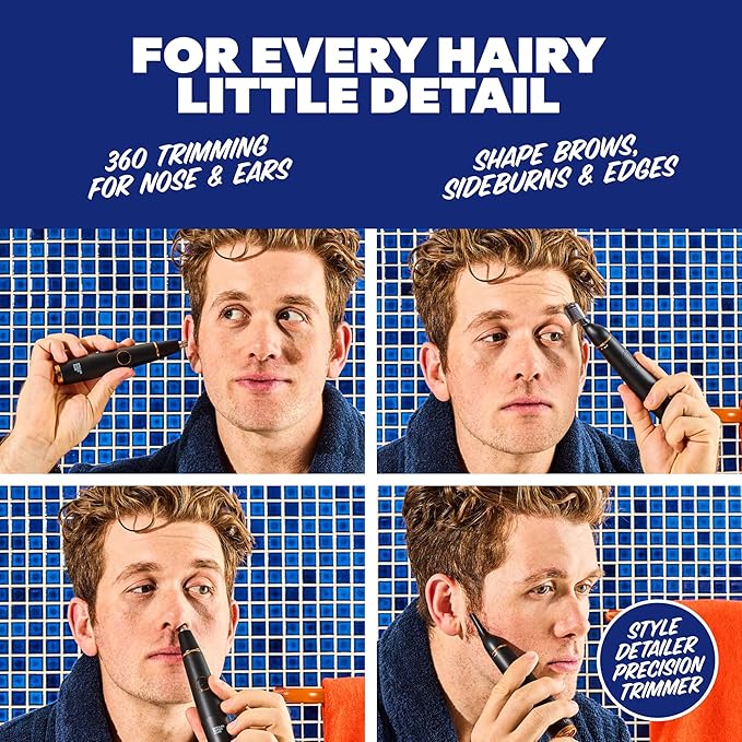 Dollar Shave Club | Style Detailer Precision Trimmer | Trimmer for Nose Ears Brows and Sideburns
