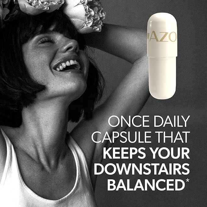 AZO Complete Feminine Balance Daily Vaginal Probiotics for Women Clinically Proven to Help Protect Vaginal Health Helps balance pH and yeast 60 Count