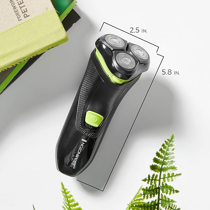 Remington Ultrastyle Rechargeable Rotary Shaver Pr1320 Black/Neon Green