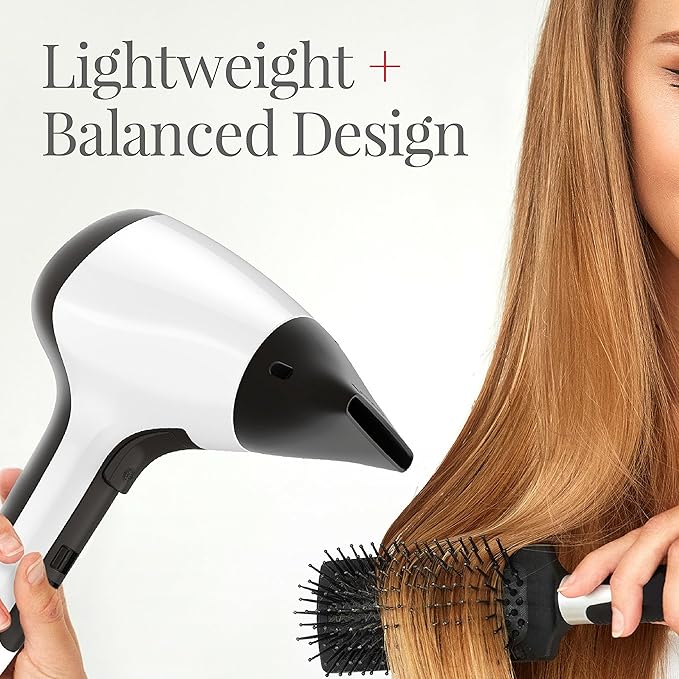 Remington Salon Collection Air3D Hair Dryer with Low Noise Motor 1760 Watt Ceramic Blow Dryer D7777 White