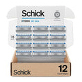 Schick Hydro Dry Skin Razor Refills for Men 12 Count (Pack of 12)
