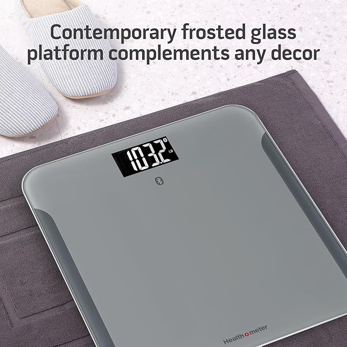 Health o meter Bluetooth Digital Body Composition Scale 440 lb Capacity Smart Bathroom Scale with BMI and Weight Tracking for Multiple Users