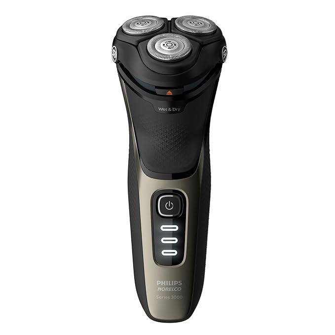 Philips Norelco CareTouch Head Shaver Rechargeable Wet &amp Dry Electric Shaver with Pop-Up Trimmer for Bald Men with Sensitive Skin and Scalp S3210/51