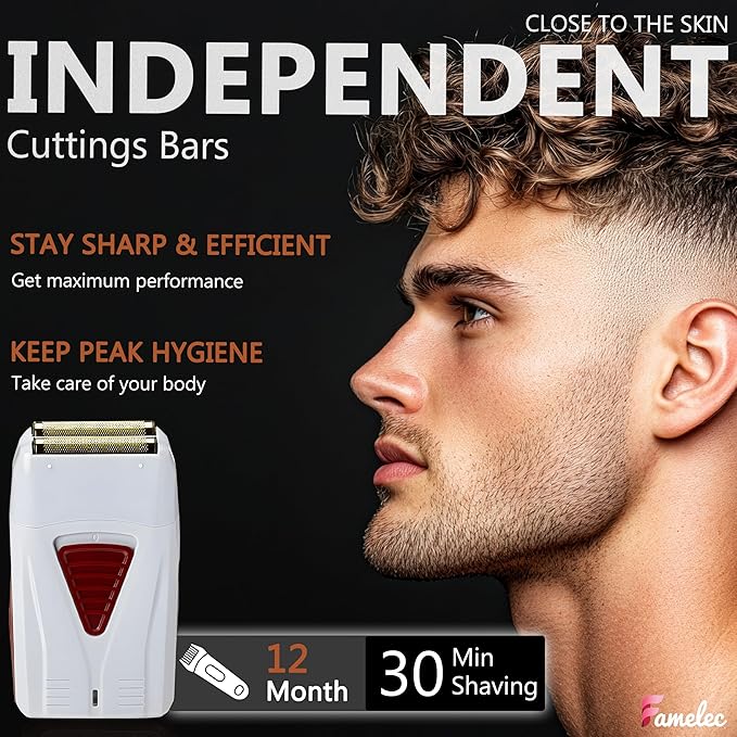 Replacement Heads for Andis Shaver Pro-Foil &amp Lithium - Super Soft Gold Titanium Cutters for Andis Foil Shaver Replacement TS1 17150 17235 17220 TS2 17200 Compatible with Razor Blades