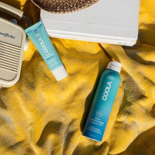 COOLA Organic Face Sunscreen SPF 50 Sunblock Lotion Dermatologist Tested Skin Care for Daily Protection Vegan and Gluten Free Fragrance Free