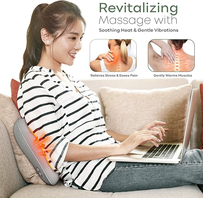 Hand Massager with Heat &amp Compression &amp Electric Shiatsu Neck and Back Massager