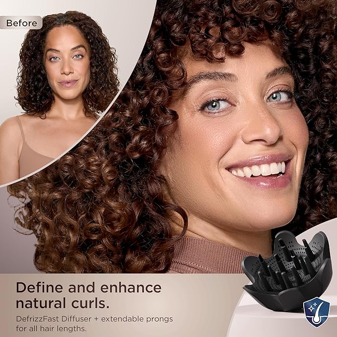 Shark SpeedStyle Pro Professional Performance High-Velocity Hair Dryer System with Scalp Shield and IQ Speed Styling &amp Drying Suite Curly and Coily Hair Lightweight Ionic No Heat Damage HD732