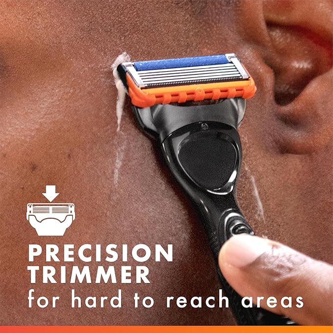 Gillette Fusion5 Power 5-Blade Razor Refills for Men with Precision Trimmer 6 Count