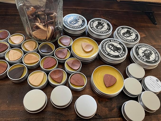 MAGNANIMOUS MUSTACHE/BEARD WAX (2 OZ) ALEXANDER SCENT (MAHOGANY COGNAC BLOOD ORANGE RED PEPPER CLARY SAGE BOURBON &amp SANDALWOOD) - STRONG HOLD FOR STYLING 'STACHES WITHOUT CLUMPY BUILD UP!