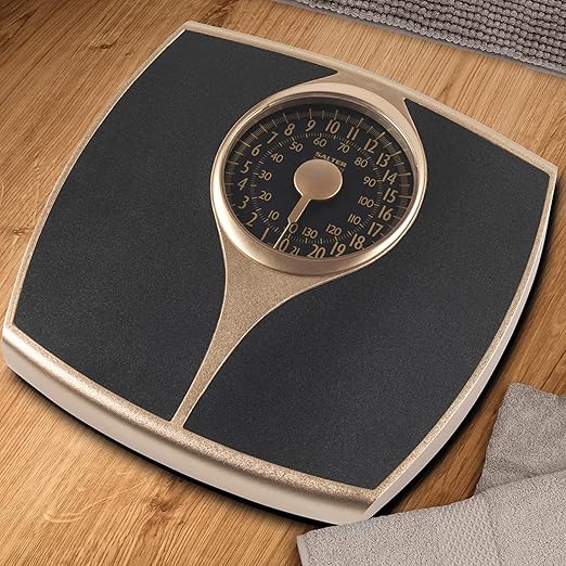 Salter 148 GFEU16 Speedo Dial Mechanical Bathroom Scale Oversized Dial for Easy Reading &amp Easy Use Large Platform Scales For Body Weight 136KG Capacity No Batteries Required Imperial/Metric