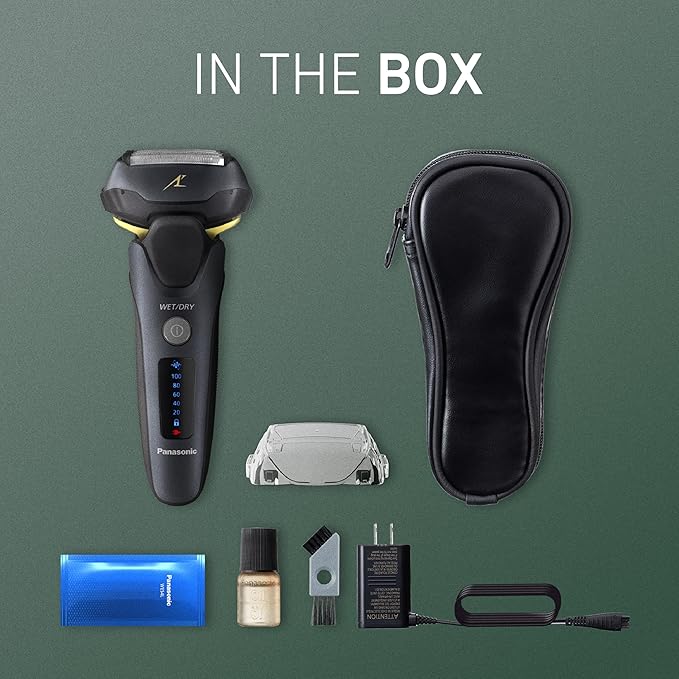 Panasonic ARC5 Electric Razor for Men with Pop-Up Trimmer Wet/Dry 5-Blade Shaver Men's Electric Razors for Shaving Face with Intelligent Shave Sensor and 16D Pivoting Head ES-LV67-K (Black)