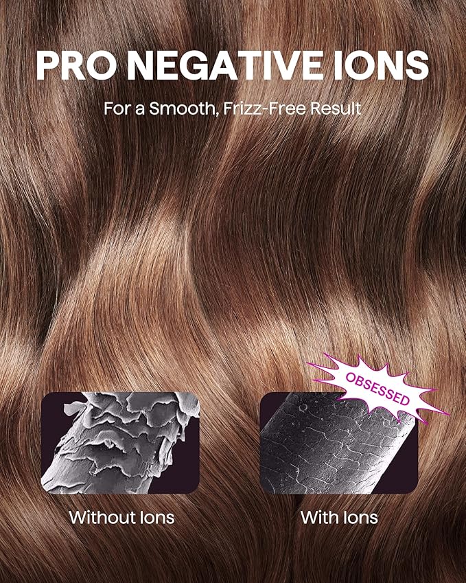 Wavytalk Hair Dryer Wavytalk Turblow Pro Fast Drying Blow Dryer with Diffuser High Speed Hair Dryer with 110000 RPM Pro Negative Ions for Less Damage Frizz Smoothing 3 Speeds &amp 3 Temps White
