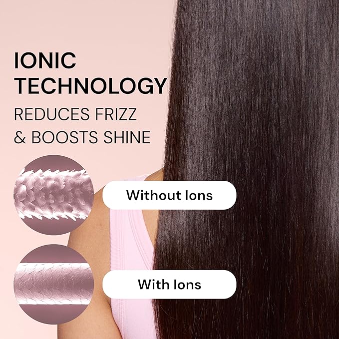 L’Ange Hair Axia HaloRing Ionic Hair Dryer | High Speed Professional Blow Dryer for Smooth Frizz-Free Styles | Lightweight Brushless Motor with Concentrator &amp Wall Mount | 4 Heat Settings | White