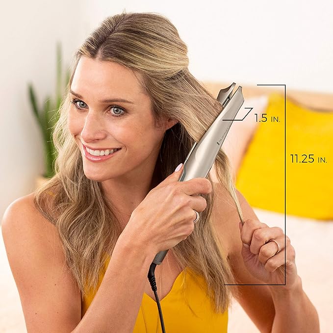 Remington Pro 1 Multi-Styler with Twist &amp Curl Technology Straightener and Curling Iron in one tool Color Care Protection Champagne