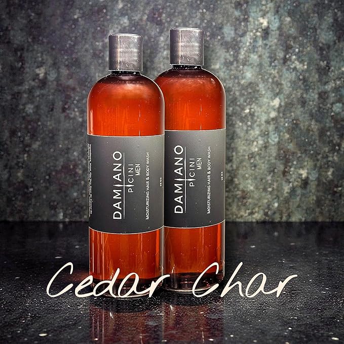 Men's Moisturizing Body Wash (Two 16oz Bottles = 32oz) (Cedar Char)