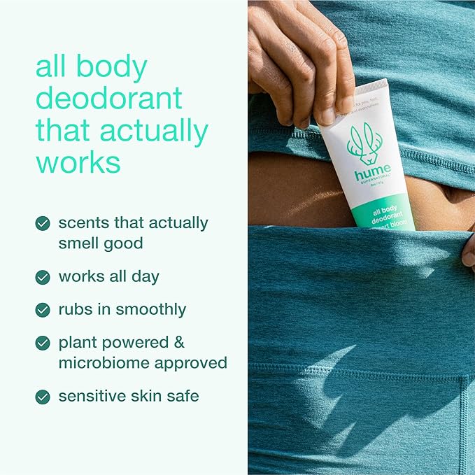 Hume Supernatural Desert Bloom Body Care Set – 3-Piece Gift Bundle with Aluminum-Free Whole Body Balm Dry Body Oil &amp Body Wash – Plant-Based Sensitive Skin Friendly