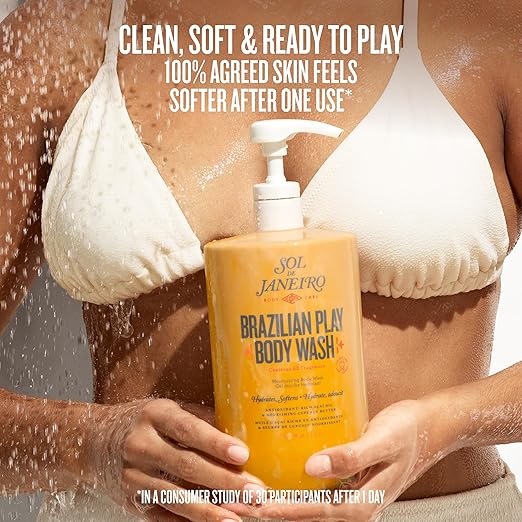 Sol de Janeiro Brazilian Play Body Wash | Moisturizing Shower Gel in Cheirosa 62 Scent