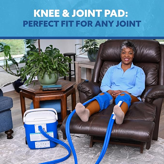 Polar Active Ice 3.0 Cold Therapy Ice Machine System with Programmable Timer Two Knee and Joint Compression Pads Lightweight 16 Quart Cooler Quiet Pump Strong Cryotherapy Pain Relief Treatment