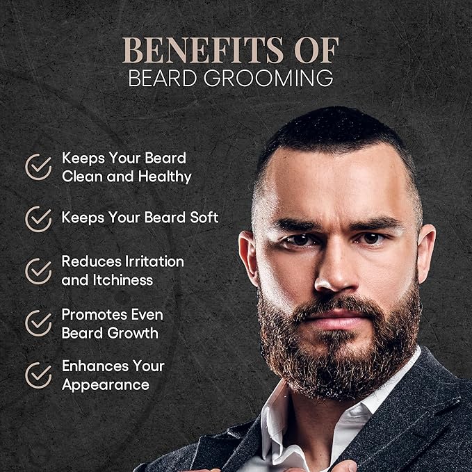 Shavette Straight Razor Kit - Kit with Shavette Straight Razor Hemp Pre-Shave Oil Stainless Steel Scissors Skin &amp Aftershave Balm Bamboo Beard &amp Mustache Comb &amp Brush Grooming Care Ki