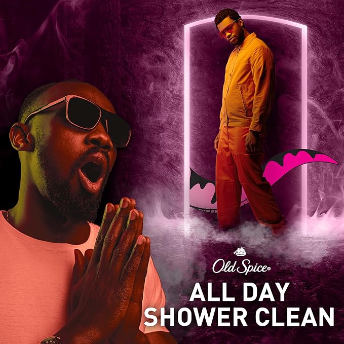 Old Spice Cleansing Body Wash for Men 3X Defense 24/7 Shower Fresh with Lasting Scent 2-in-1 Body &amp Face Wash Raptorstrike with Dark Berry Scent 24 oz (Pack of 4)