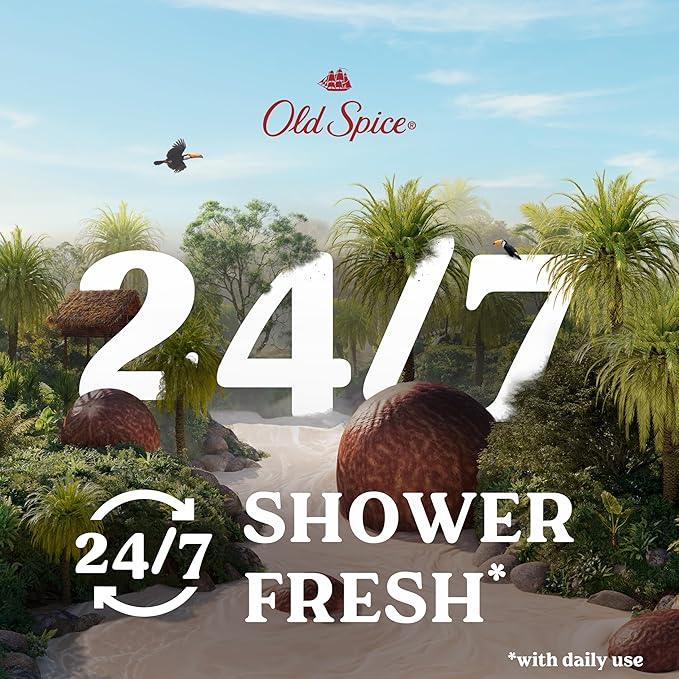 Old Spice Cleansing Body Wash for Men 24/7 Shower Fresh with Lasting Scent Restore &amp Renew Gentle on Skin Vitamin B3 Moisturize with Shea Butter Scent 30 oz (Pack of 4)